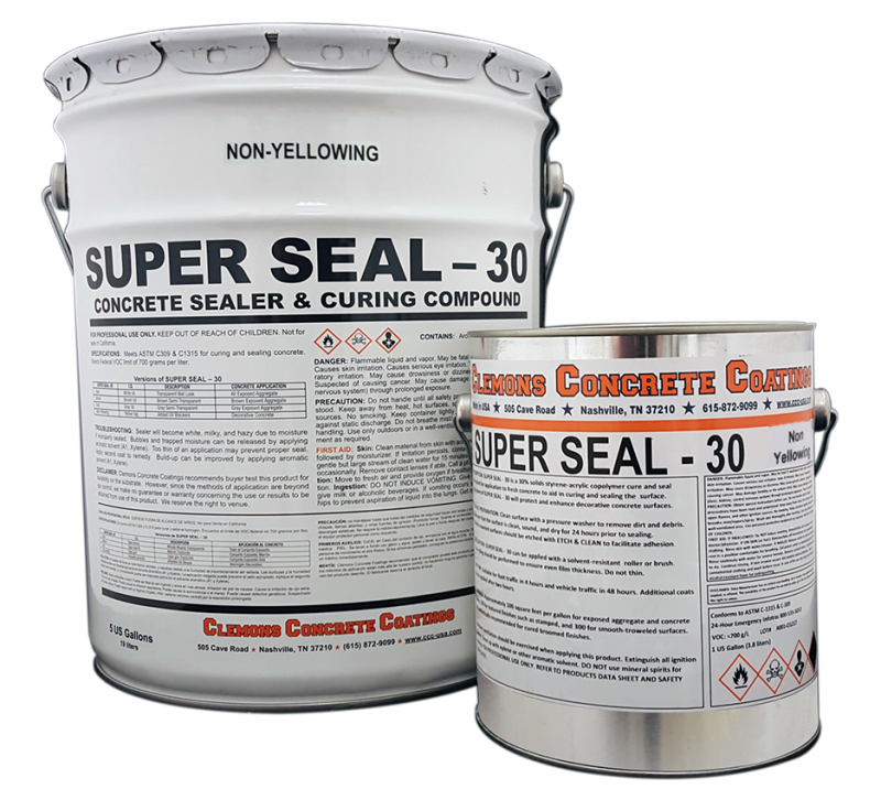 Outdoor Clear Concrete Sealer 30%, DV-30